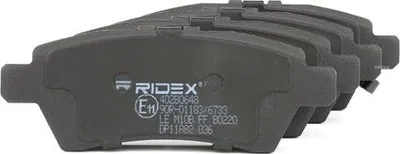 Produktbild von RIDEX Bremsbeläge Satz Hinten für NISSAN NP300 Navara Pickup (D40) 402B0648
