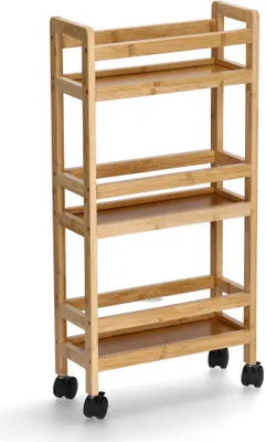 Produktbild von Schmales Badezimmerregal, 36 x 15 x 74 cm