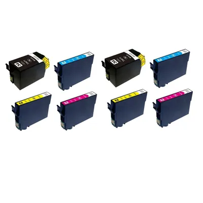 Produktbild von Tisanto 8x XL Tinte Patrone kompatibel zu Epson Workforce Pro WF-3720DWF WF-3725DWF Set Multipack