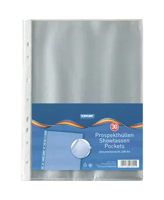 Produktbild von Stylex Prospekthüllen - DIN A4 - 30 Stück