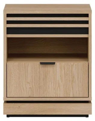 Productafbeelding van Furniture24 Nachtkastje Ferro Fe19, nachttafel, 48,5 x 58,5 x 39 cm