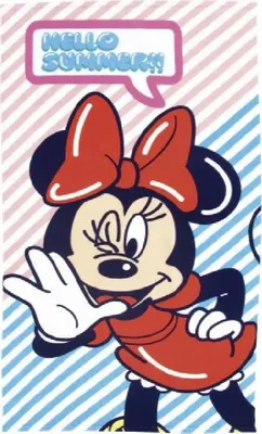 Produktbild von XXL Strandtuch Minnie Maus Be Happy NEU 70x140cm Auswahl Badetuch Beachtowel Handtuch Strandhandtuch Handtuch Mikrofaser Mini Mouse