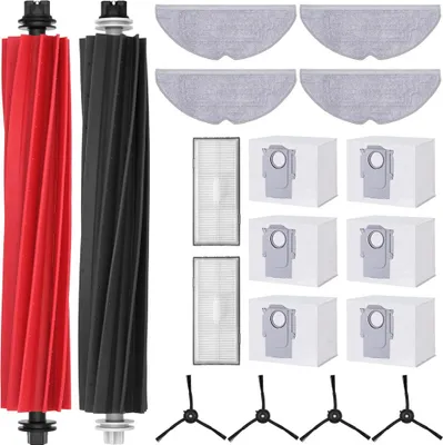 Produktbild von Zubehörset für Roborock S8 Pro Ultra, 6*Staubbeutel 1*Main Rollbürste 4*Seitenbürsten 2*Filter 4*Mopp Wischtücher