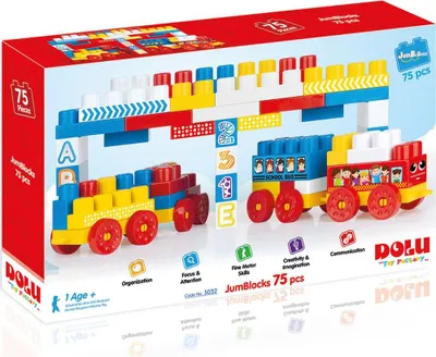 Produktbild von DOLU Blöcke im Karton 75 Elemente 5032