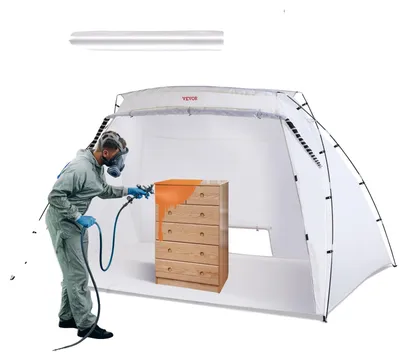 Image de Cabine de peinture VEVOR Peinture par pulvérisation Tente de protection 305x213x183cm Tente de peinture