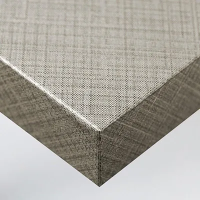Produktbild von DIMEXACT - DIMEXACT Selbstklebendes Vinyl mit silbernem und braunem gefüttertem Stoffeffekt in einer Rolle von 122 cm x 10 Meter(n) -122 cm x 10 m - en Rouleau