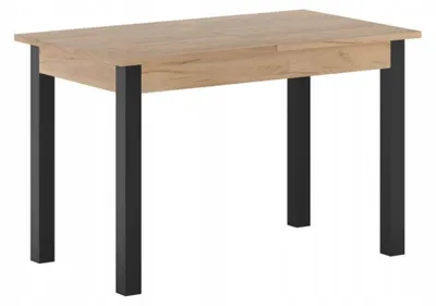 Obrázek produktu pro Rozkládací jídelní stůl 120(160)x67 cm KONIAS - zlatý dub craft / černý
