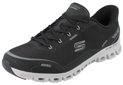 Produktbild von SKECHERS Slip-ins Glide-Step Damen Sneaker schwarz grau Textil - Größe: 42