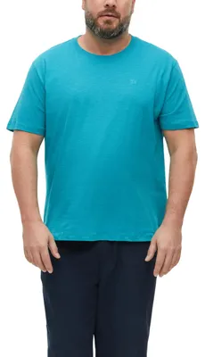 Produktbild von s.Oliver Herren T-Shirt – Regular Fit, Flammgarn, Logo