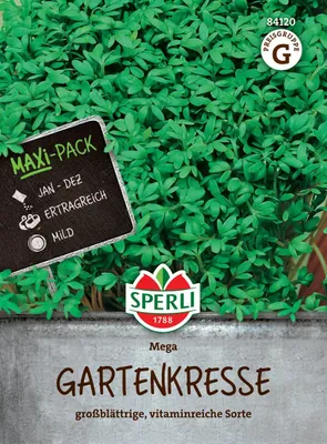 Zdjęcie produktu dla Sperli Garden Cress Mega wielkolistna - opakowanie zbiorcze 50 g - Nasiona ziół