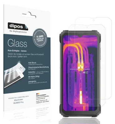 Immagine prodotto di 2x Pellicola Protettiva per Blackview BL8800 Pro Protezione opaco Vetro Flessibile 9H dipos