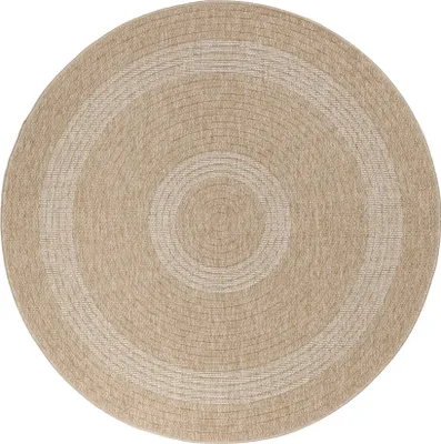 Produktbild von Outdoor Teppich COMILLA Beige 80 cm Rund