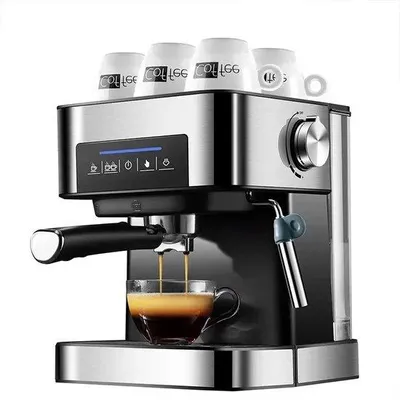 Zdjęcie produktu dla Ekspres do kawy – kawa – ekspres do espresso – w zestawie spieniacz do mleka – ciśnienie 20 barów
