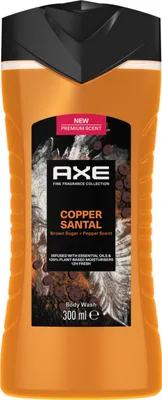 Produktbild von Axe Fine Fragrance Collection Duschgel Copper Santal Bodywash für 12 Stunden langanhaltende Frische mit 2x mehr Frische-Booster 300 ml 12 Stück