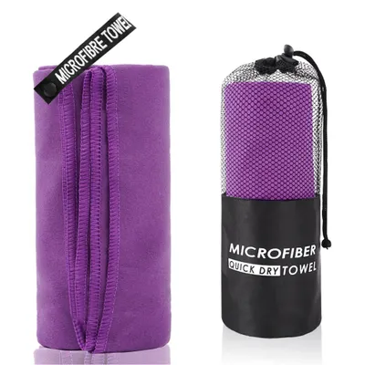 Produktbild von Mikrofaser Sporthandtuch 40x80 cm Schnell trocknend Lila