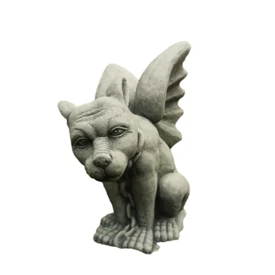 Produktbild von Gargoyle für den Außenbereich aus Steinguss Neu Frostfest Witterungsbeständig Steinfigur Mystisch Gartenfigur zur Gartengestaltung DE-601