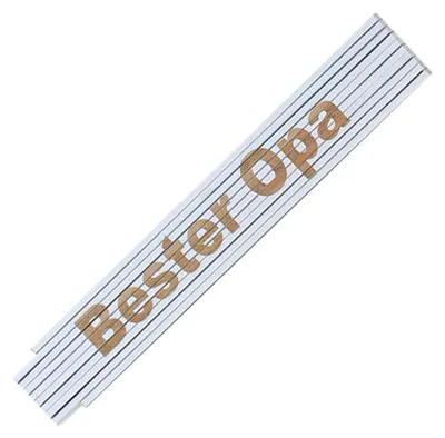 Produktbild von Zollstock Meterstab Bester Opa,Weiß