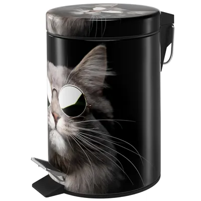Produktbild von Sanilo Kosmetikeimer 3L mit Absenkautomatik Cool Cat