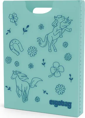 Produktbild von ergobag Heftbox Folder Box With Carrying Handle Horse hellblau