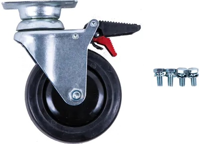 Obrázek produktu pro KS TOOLS Otočné kolečko s brzdou pro dílenský vozík PERFORMANCEplus včetně šroubů ( 873.5008-R011P )