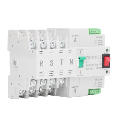Zdjęcie produktu dla Automatyczny przełącznik podwójnego zasilania, automatyczny przełącznik podwójnego zasilania 400V, automatyczny przełącznik podwójnego zasilania 4P, automatyczny przełącznik zasilania, automatyczny przełącznik transferu 80A, przełącznik wyjściowy