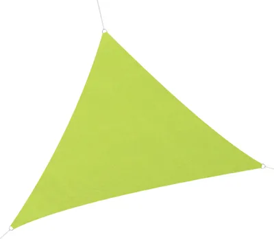 Produktbild von Aga Sonnensegel Dreieck 3,6 x 3,6 x 3,6 m, Sonnenschutz Segel inkl. Befestigungsseilen Hellgrün mit UV Schutz für Garten Terrasse