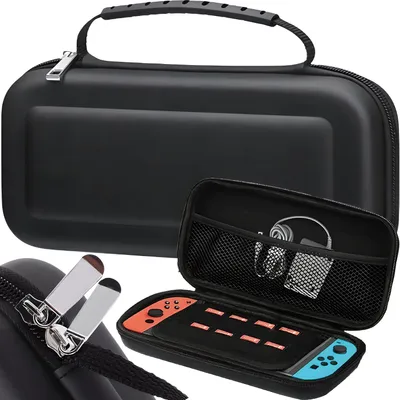 Produktbild von Tasche Kompatibel mit Nintendo Switch/Nintendo Switch OLED Zubehör Tragetasche mit Mehr Platz Hülle Case Schutzhülle Spielkonsolen-Taschen Retoo