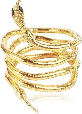 Produktbild von Kette Damen Schlangenkette Schlangen Armreif Kette Damen Oberarmreif Gold