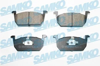 Produktbild von SAMKO 5SP2055 Bremsbeläge Satz Vorne Bremsklötze für SEAT Leon ST (5F8) für VW POLO (AW1, BZ1) T-Cross (C11)