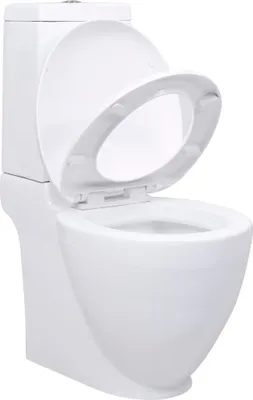 Produktbild von vidaXL Keramický záchodový vývod horizontálny biely