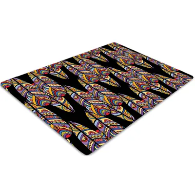 Produktbild von Stuhlunterlage Bürostuhlunterlage 120 cm x 90 cm Bodenmatte Bürostuhlunterlage - Tribal Art.
