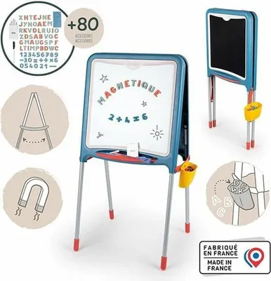 Obrázek produktu pro Smoby - Metalowa tablica dwustronna + 80 akcesorió