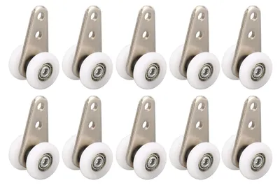 Nylon Schiebetür Rollen 10er Set, 23 mm, Gleitrollen für Schiebetüren