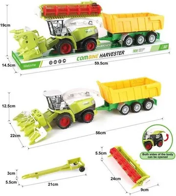 Obrázek produktu pro Sada kombajnů s přívěsem – TOYS Paweł Wojda