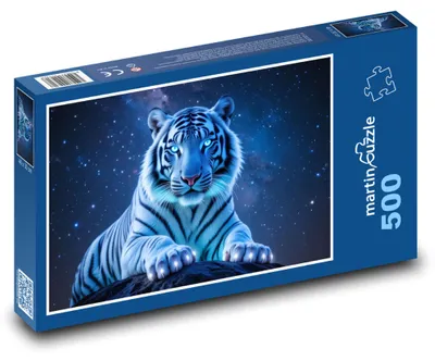 Obrázok produktu pre Puzzle 500 Tiger pod hviezdnou oblohou - martinpuzzle