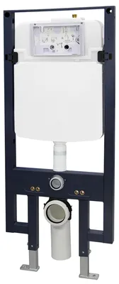 Produktbild von WC-Komplettpaket 42: WC B-8030R Schwarz - Mit Soft-Close Sitz & Vorwandelement G3008, Betätigungsplatte:Modell 4111 satin