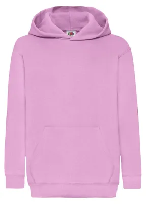 Productafbeelding van Fruit of the Loom - "Classic 260" hoodie voor kinderen, model FK3001 (maat 140-146), lichtroze
