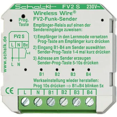Obrázok produktu pre Rádiový vysielač 4 vstupy FV2 S (230 V AC)
