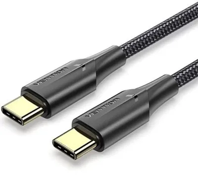 Produktbild von Vention TAUBF, 1 m, USB C, USB C, USB 2.0, 0,48 Gbit/s, Schwarz