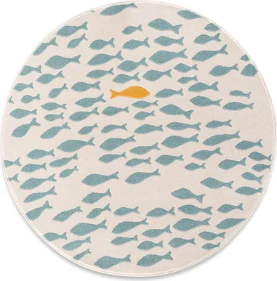 Produktbild von Kinderzimmerteppich Rund NIMARI Beige, Ø120cm