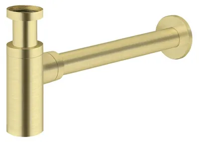 Immagine prodotto di Sifone per lavabo, modello UNO, in ottone, finitura oro spazzolato