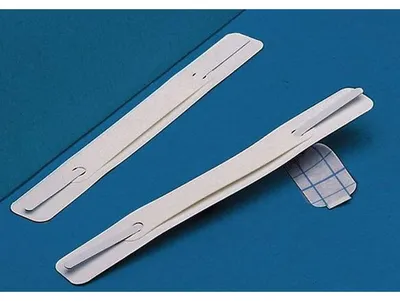 Produktbild von Heftstreifen 20x150mm selbstklebend Metall weiß VE=100 Stück