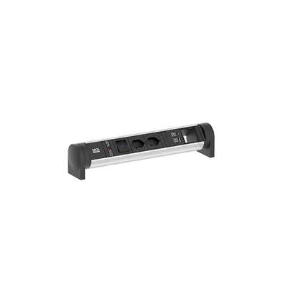 Produktbild von BACHMANN CYCLE Desk 2xCH 1xSchalter 1xCM 1xUSB A/C 22W 0,2m GST18