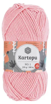 100g Strickwolle Kartopu NO 1 hellpink