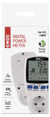 Zdjęcie produktu dla Licznik zużycia energii elektrycznej ze wskaźnikiem LED Koszty energii Licznik kosztów energii elektrycznej