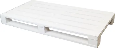 Produktbild von Palette weiss 120x60x13cm Palettentisch Palettensofa Sitzgarnitur Palettenbett Industriepalette Palettenbank