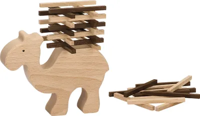 Produktbild von goki 56693 Stapelspiel Kamel, nature, natur/braun (1 Stück)