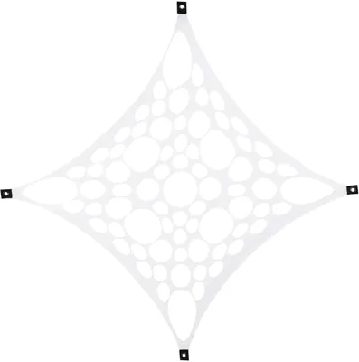 Produktbild von PSYWORK Schwarzlicht Segel Elasthan "Psy Suzy Square" Weiß, 1x1m