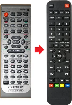 Produktbild von Ersatz Fernbedienung für Pioneer XXD3101 - VSX-416 - VSX-516