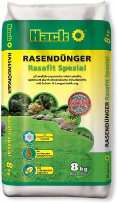 Produktbild von Hack Rasendünger Rasafit Spezial 8 kg